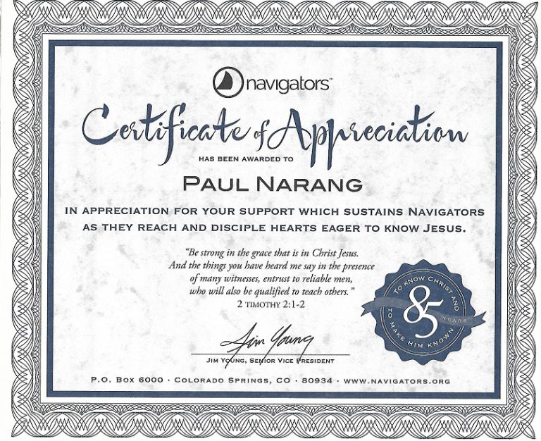 The Navigators recognition website copy